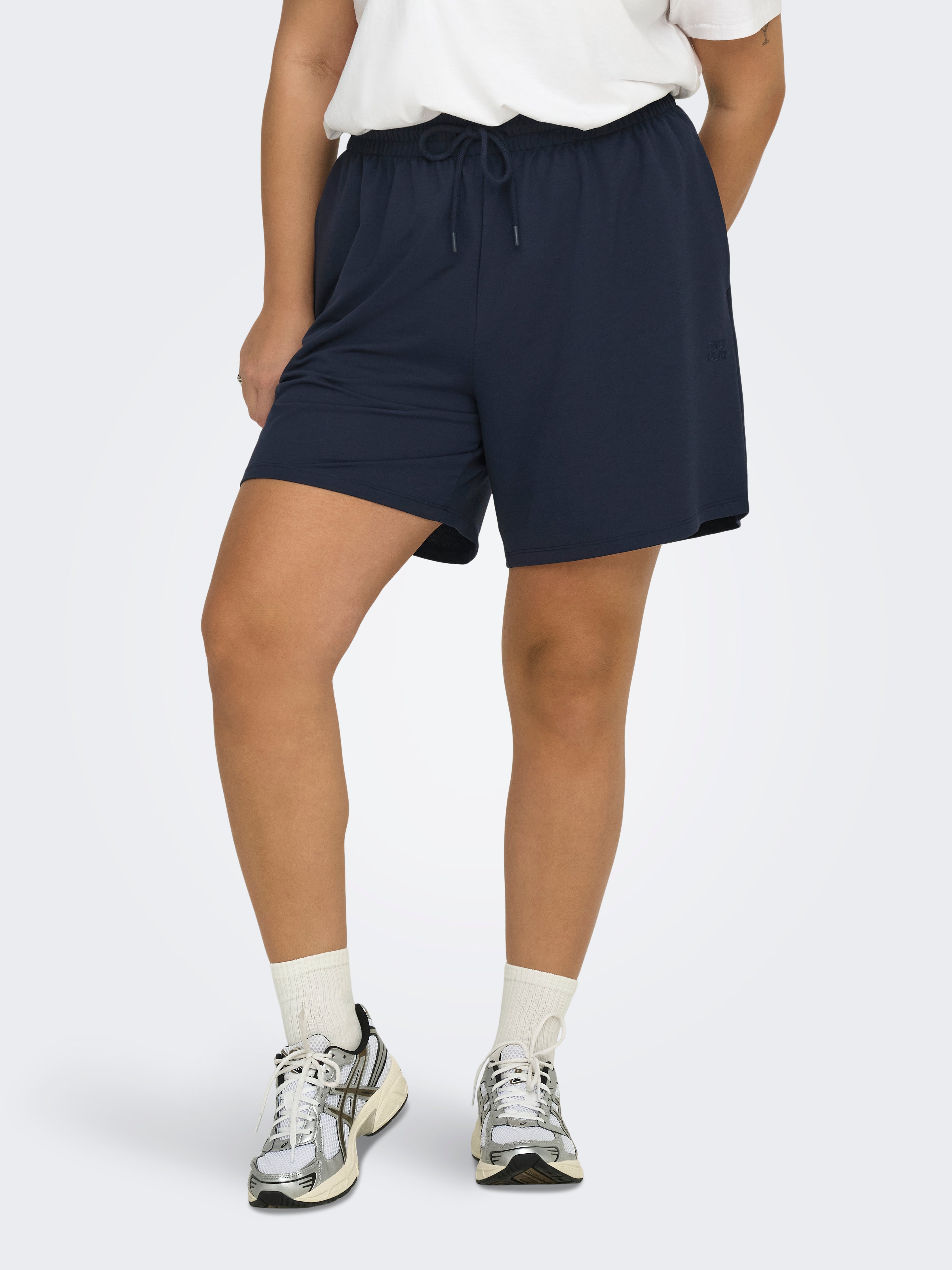 Onpfrei Hohe Taille Locker Geschnitten Shorts