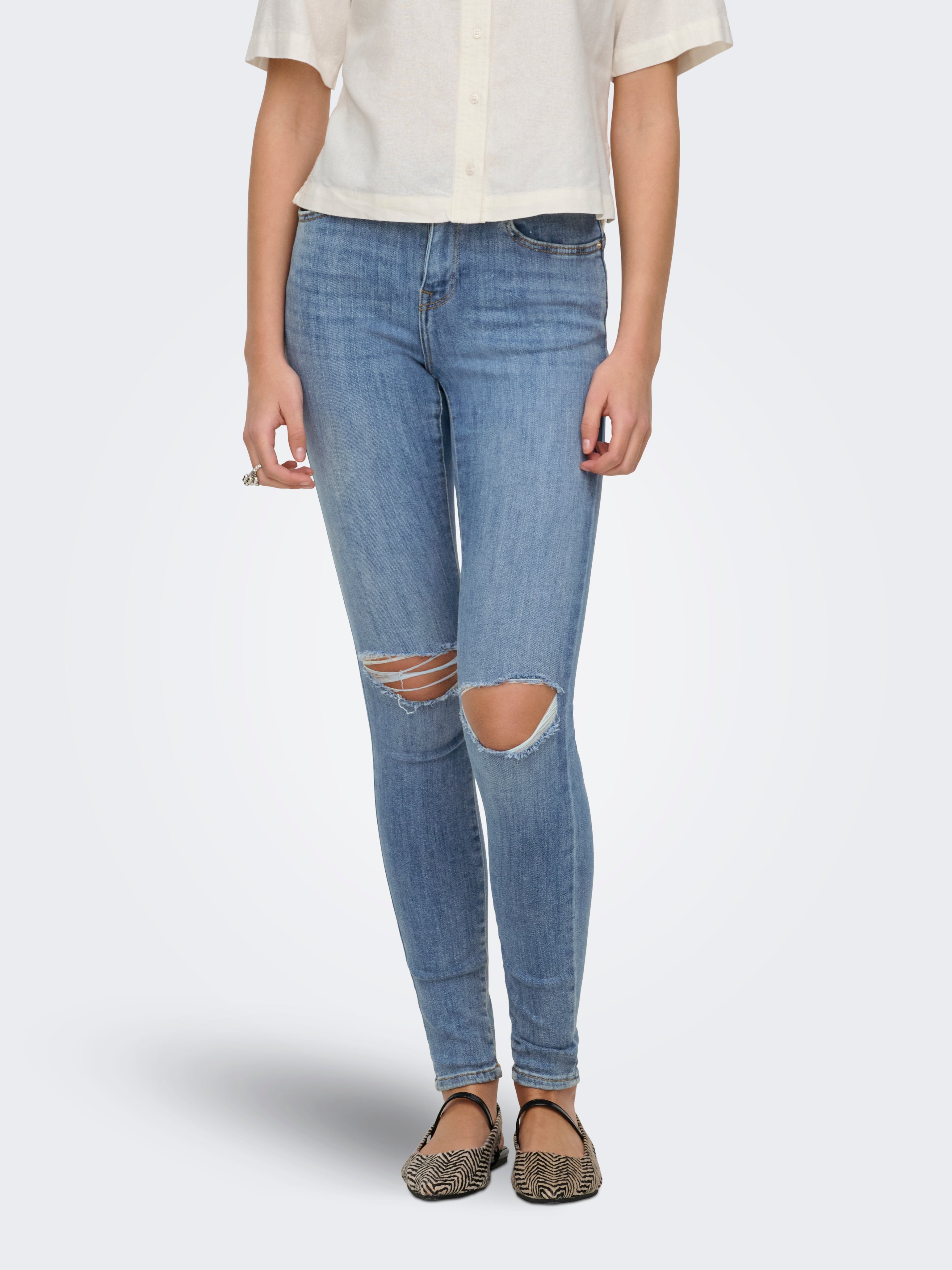 Thumbnail - Onlpower Mittlere Taille Skinny Fit Jeans