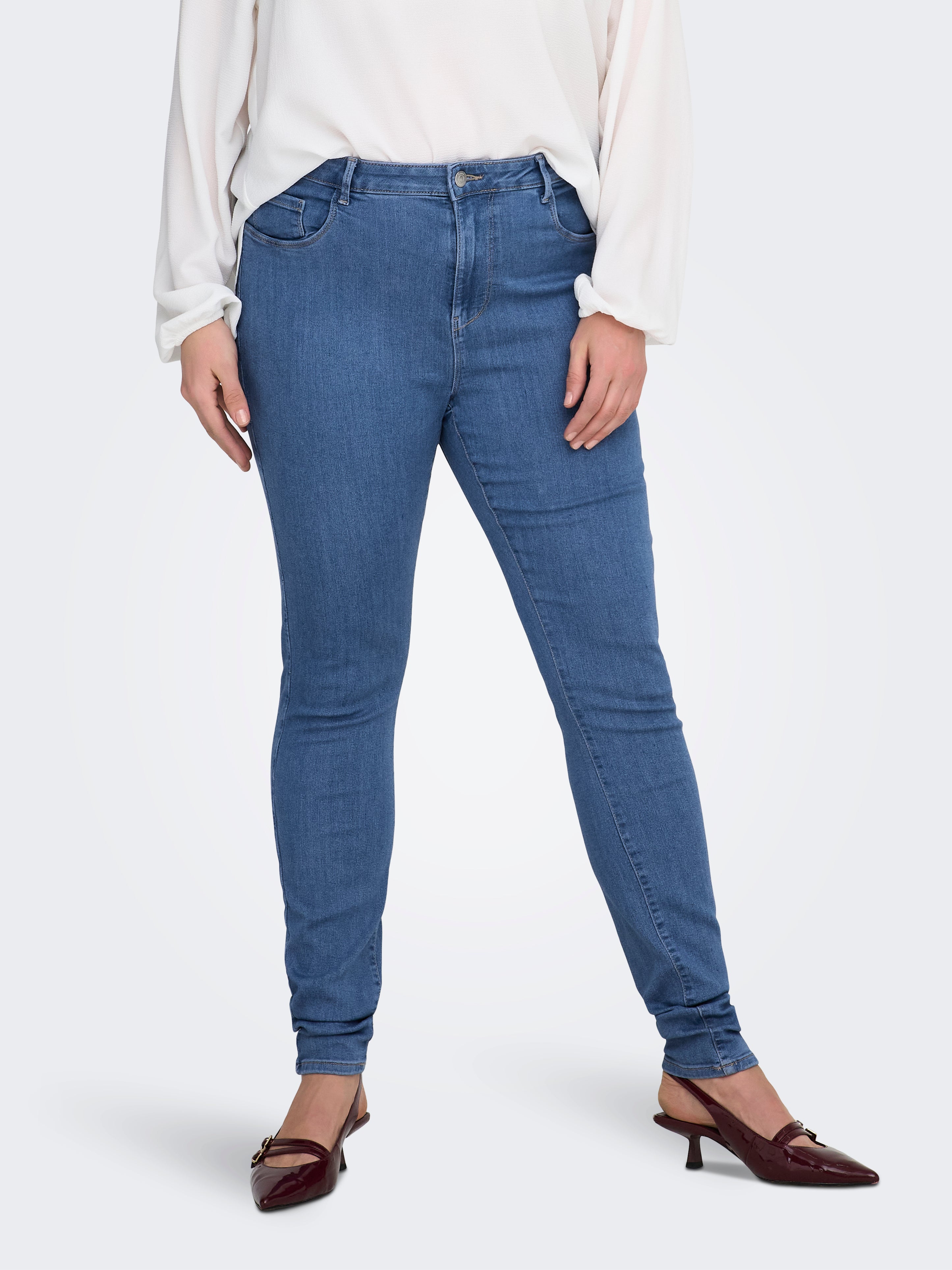 Carstorm Hohe Taille Skinny Fit Jeans