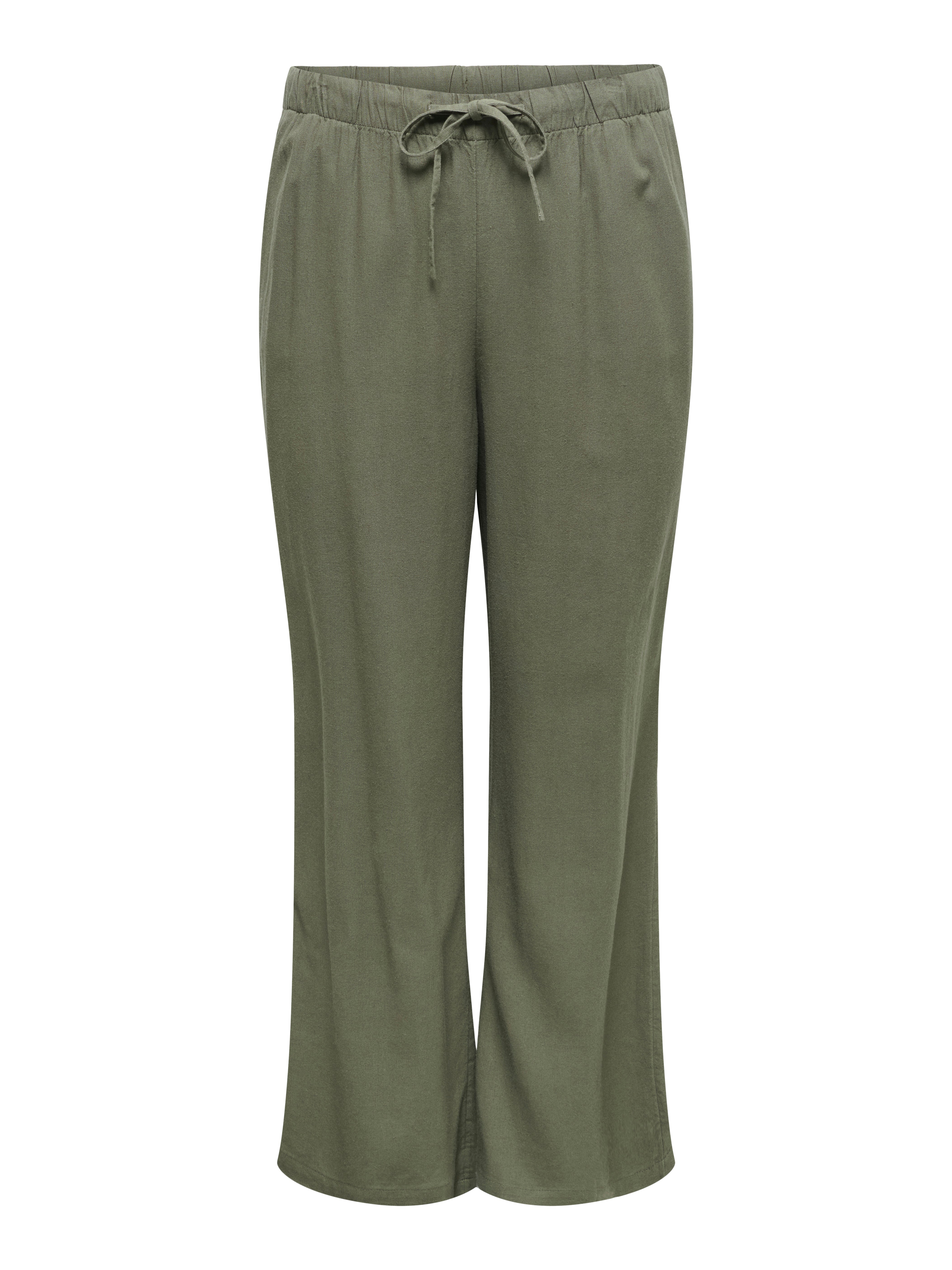 Thumbnail - Cargoa Gerade Geschnitten Leinen Hose