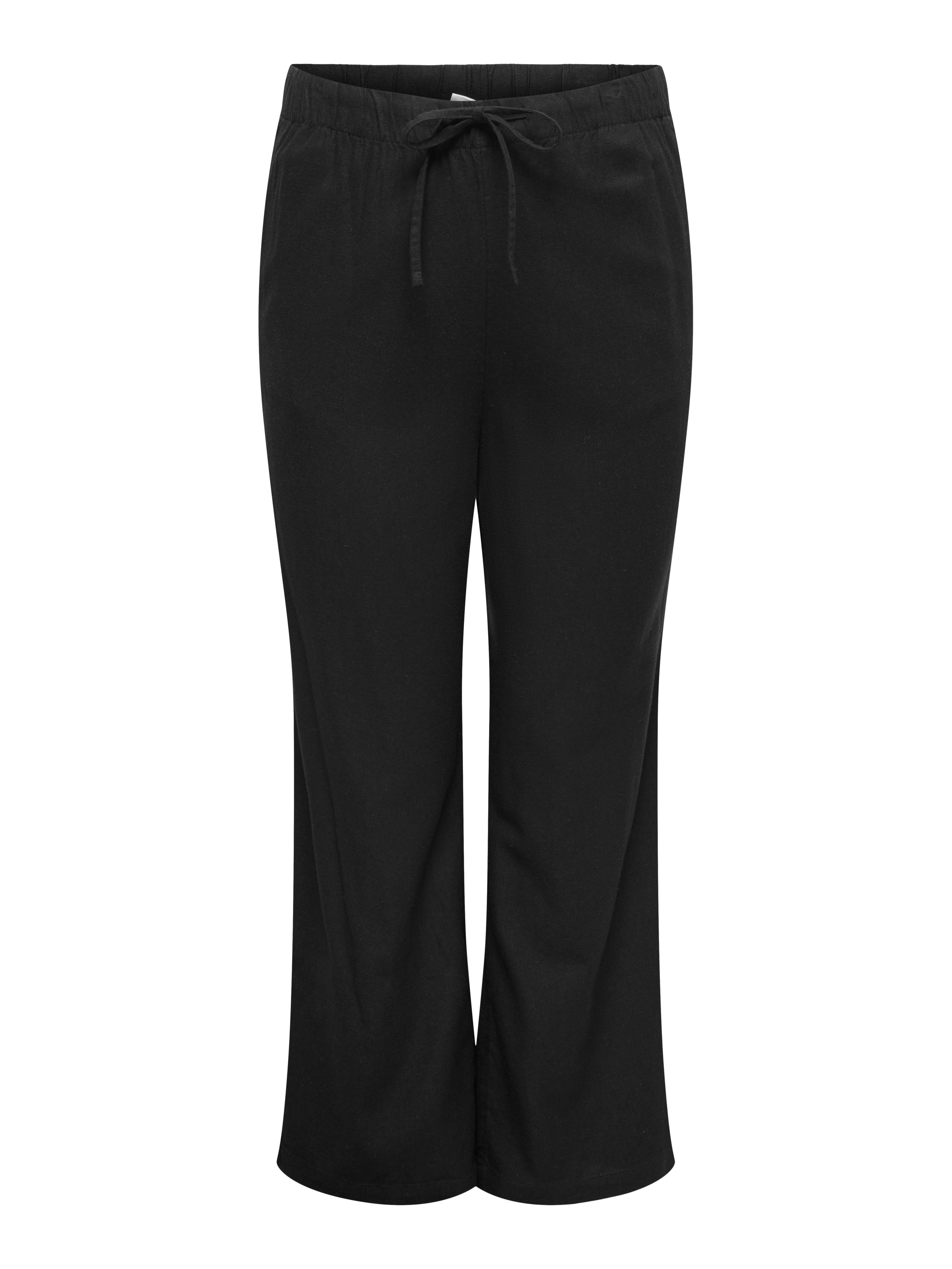 Thumbnail - Cargoa Gerade Geschnitten Leinen Hose