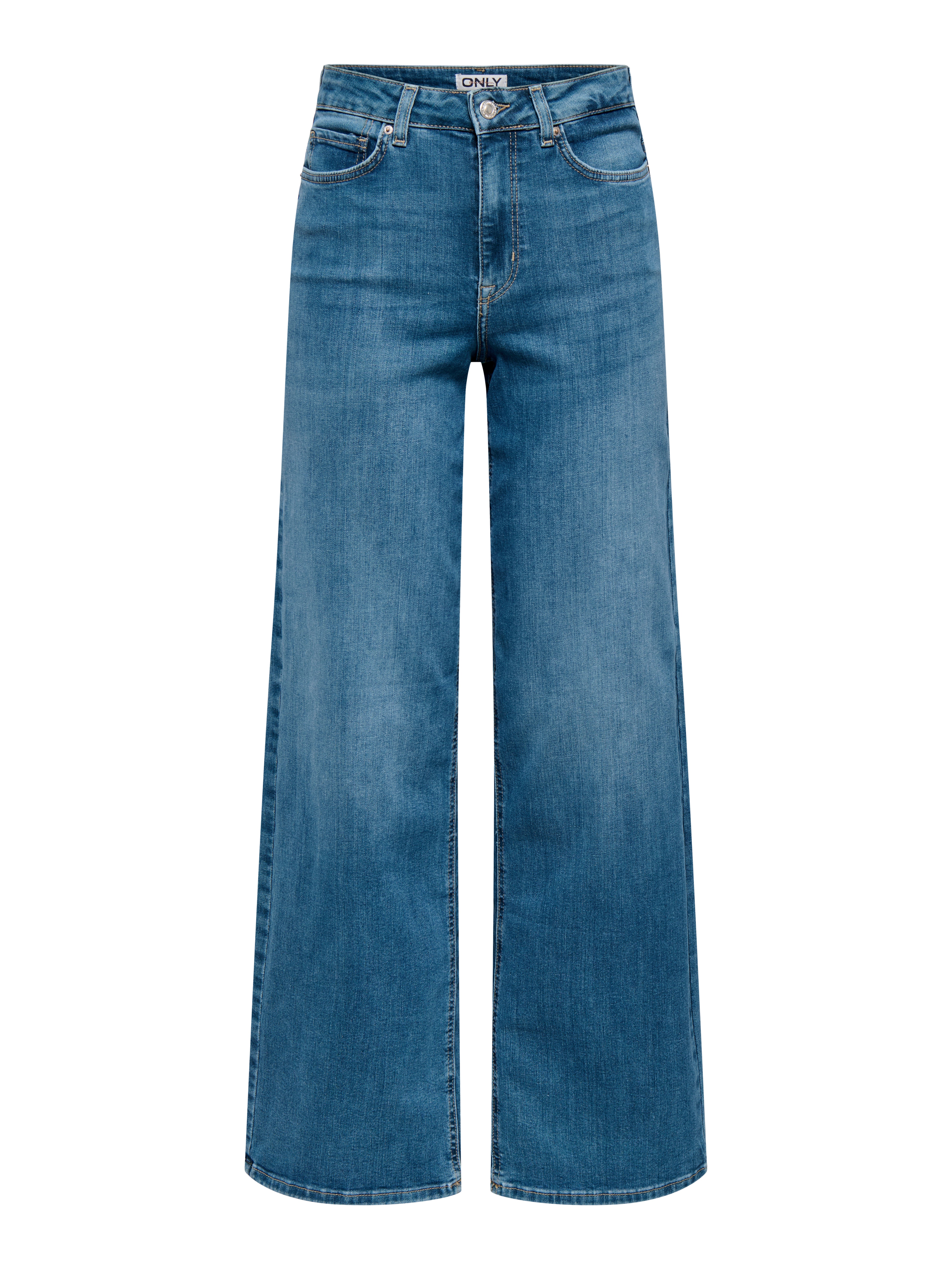 Onlmadison Hohe Taille Weiter Beinschnitt Jeans