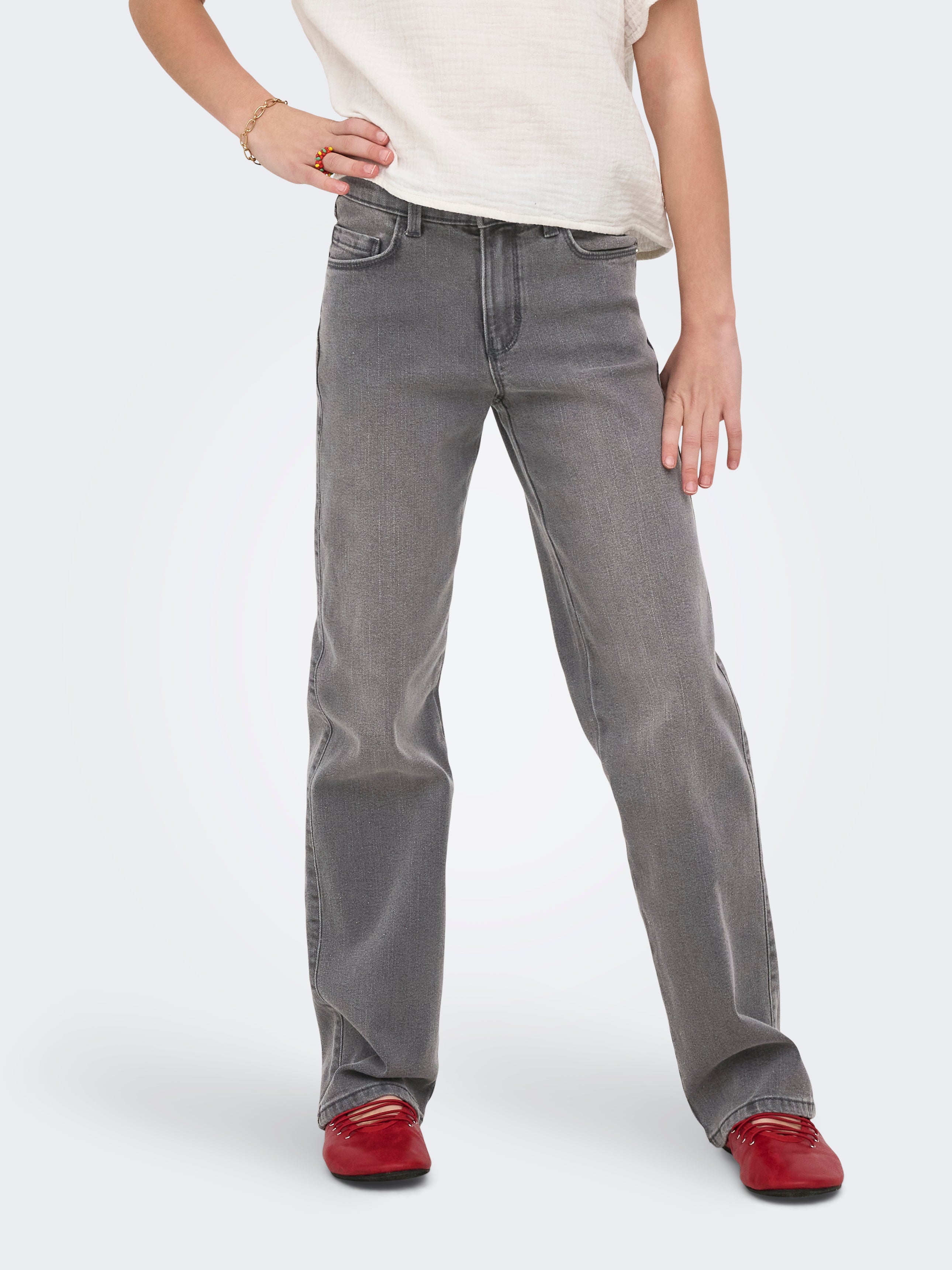 Thumbnail - Kogblair Mid Rise Weiter Beinschnitt Jeans