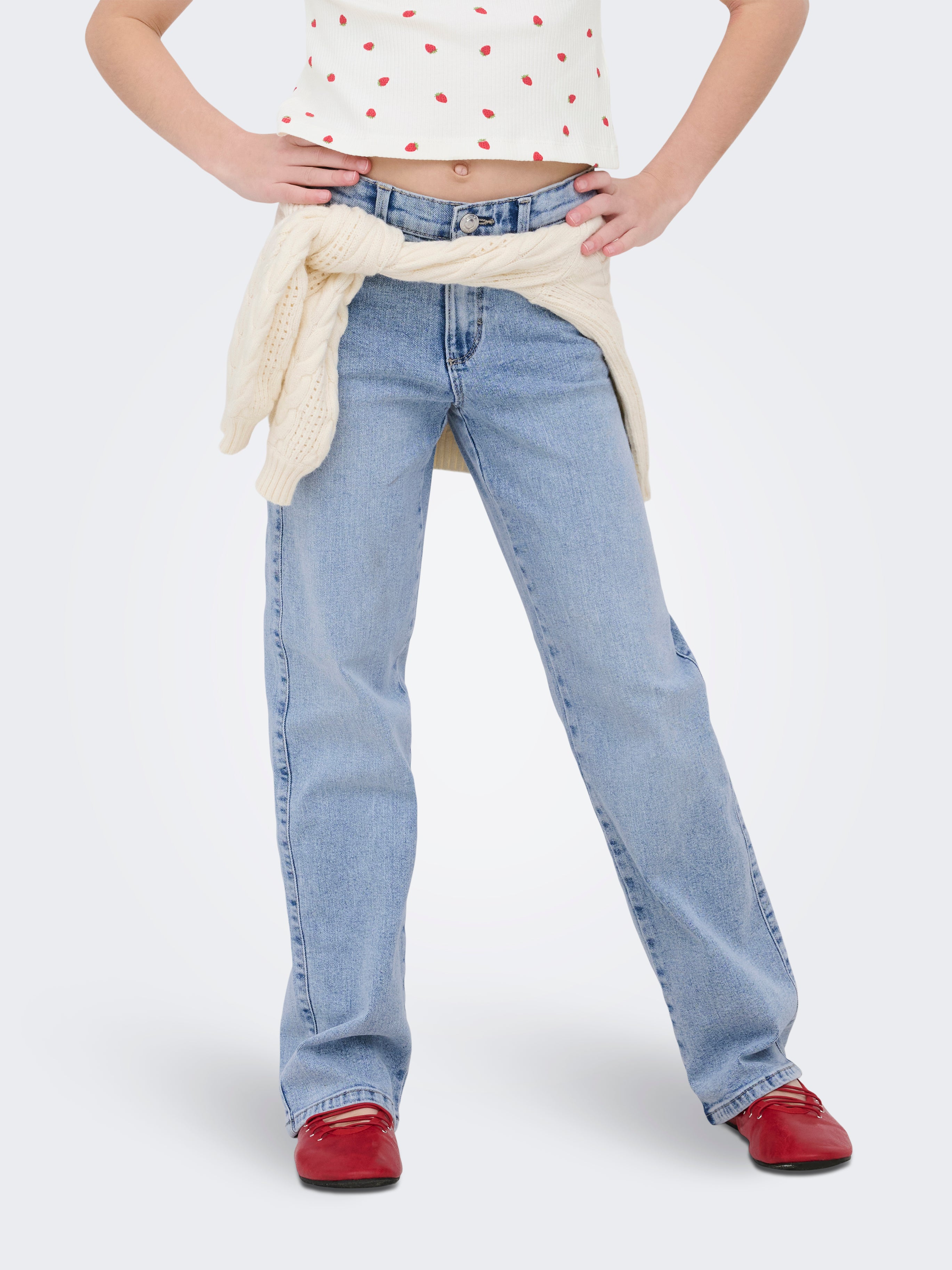Kogblair Mid Rise Weiter Beinschnitt Jeans