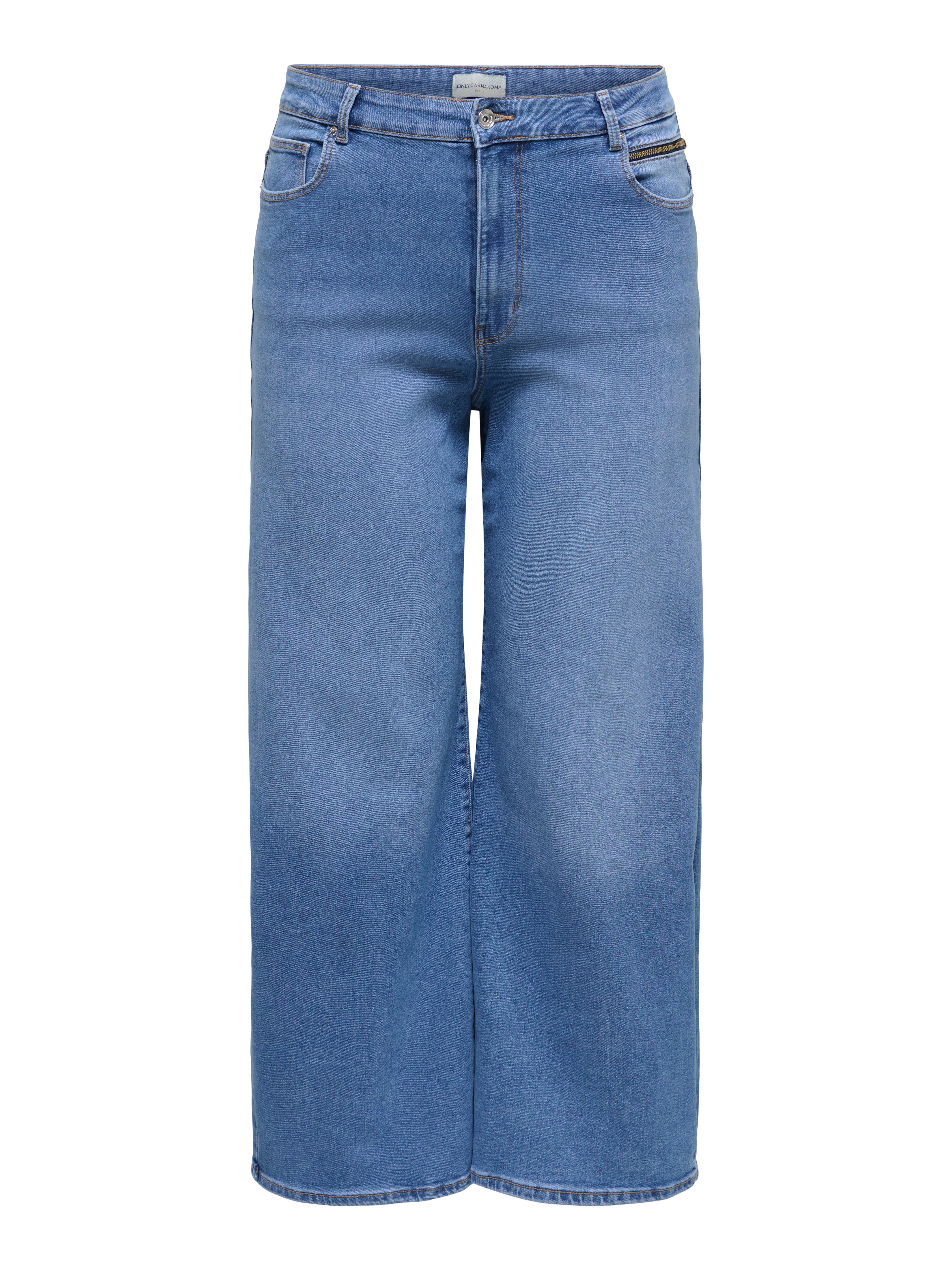 Carmadison Hohe Taille Weiter Beinschnitt Jeans