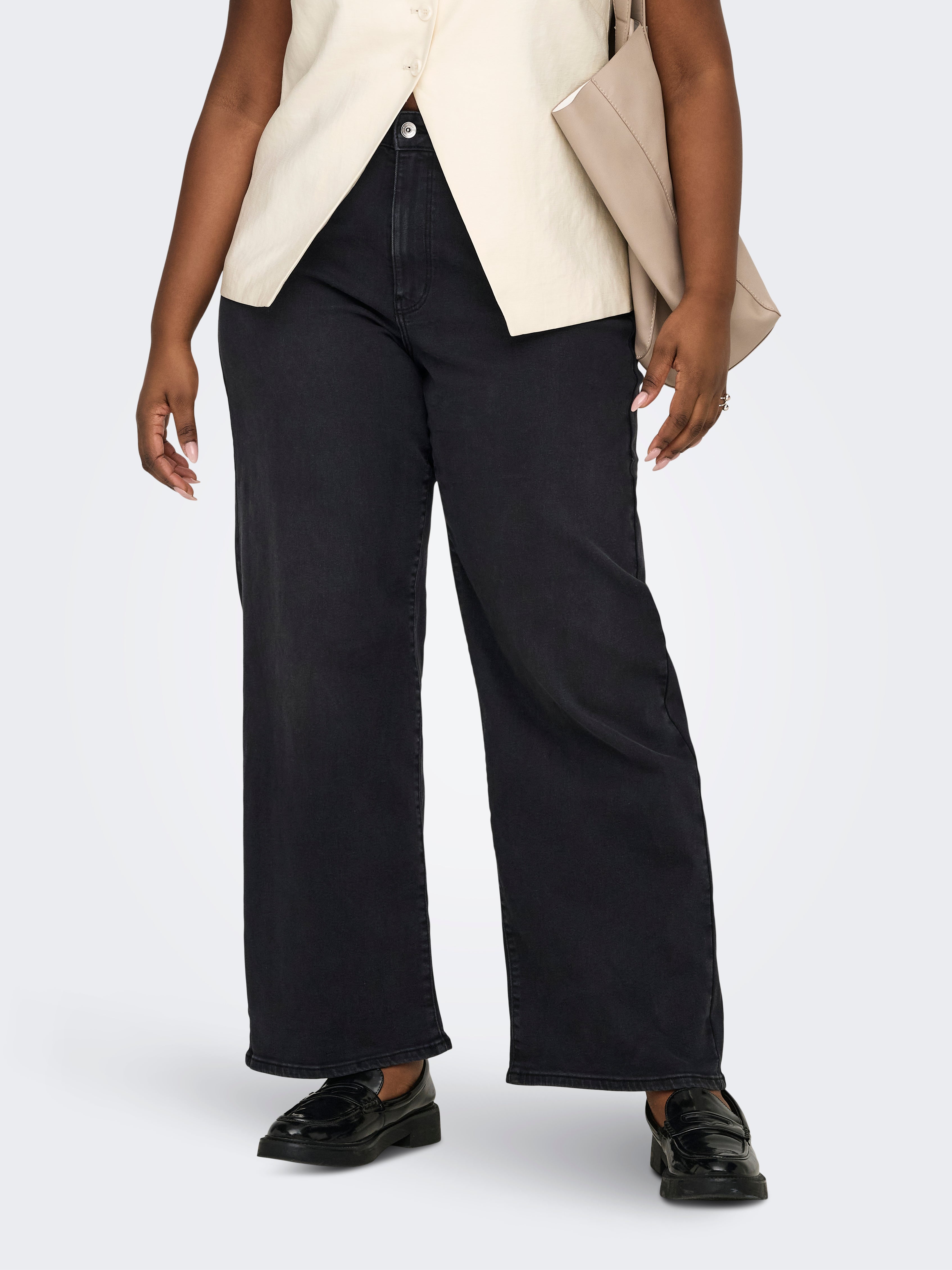 Carmadison Hohe Taille Weiter Beinschnitt Jeans