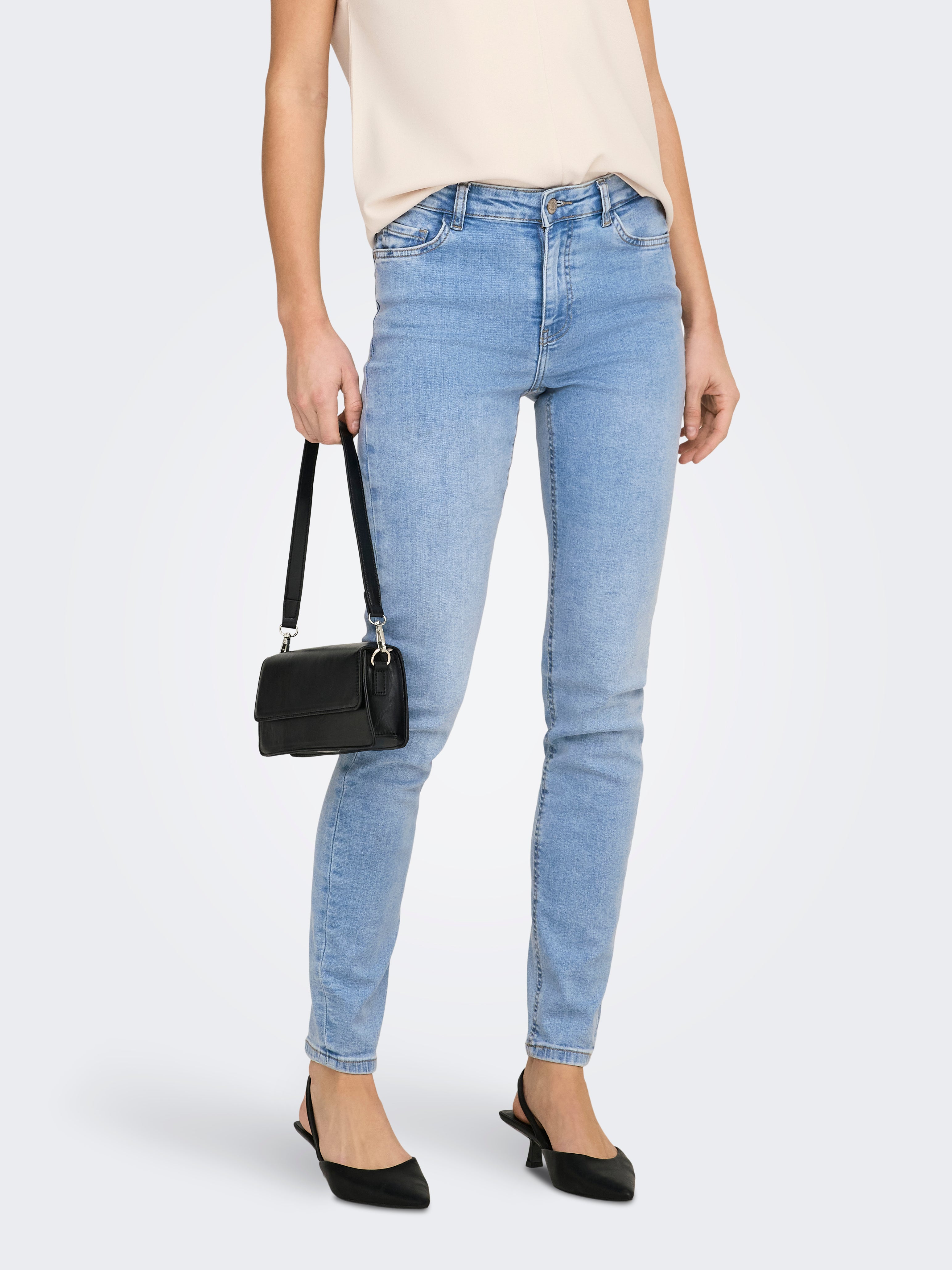 Jdyfina Mittlere Taille Skinny Fit Diese Jeans Fühlt Sich Zunächst Eng An Und Dehnt Sich Beim Tragen Nach Einiger Zeit A...