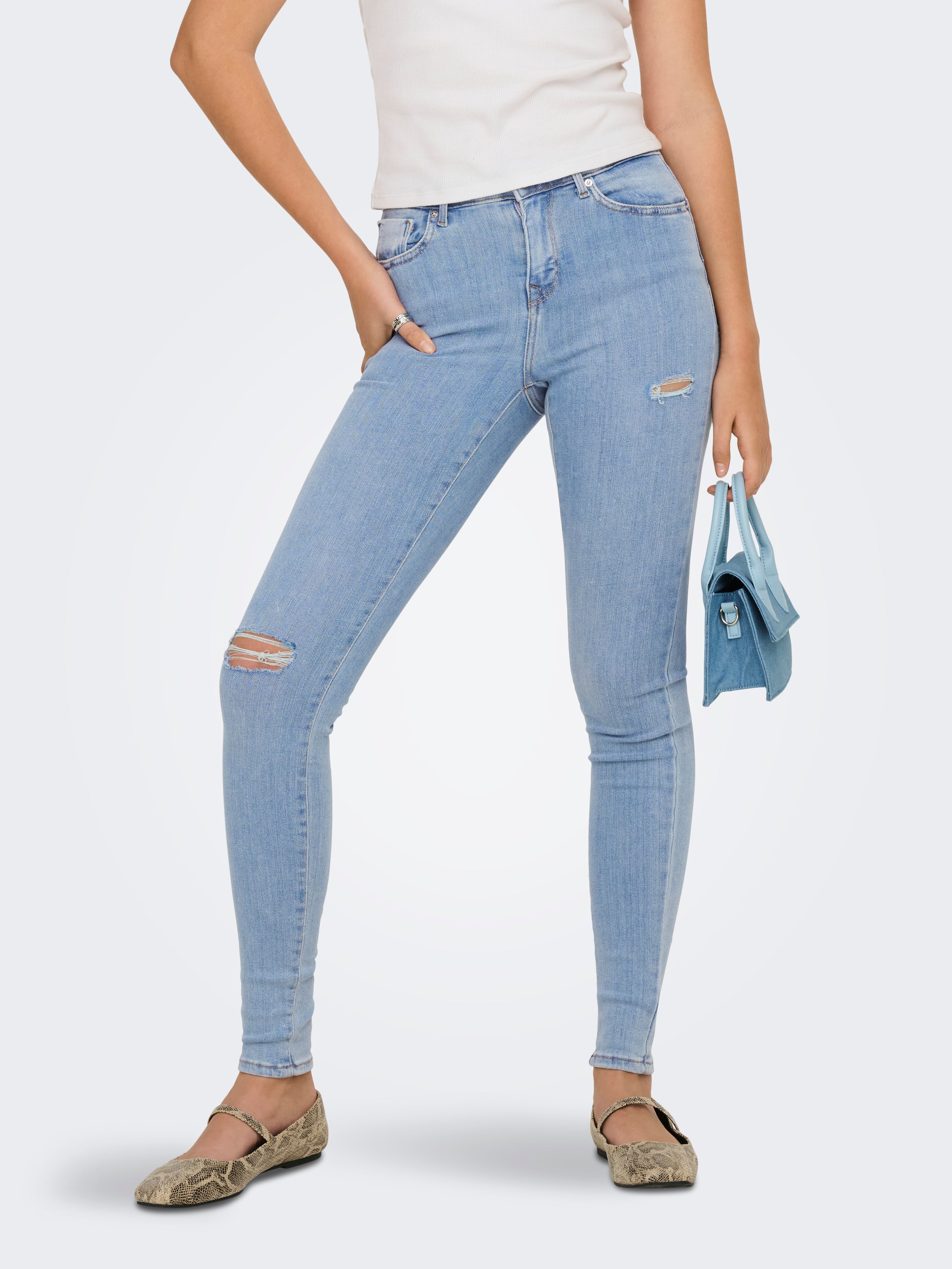 Thumbnail - Onlpower Mittlere Taille Skinny Fit Jeans