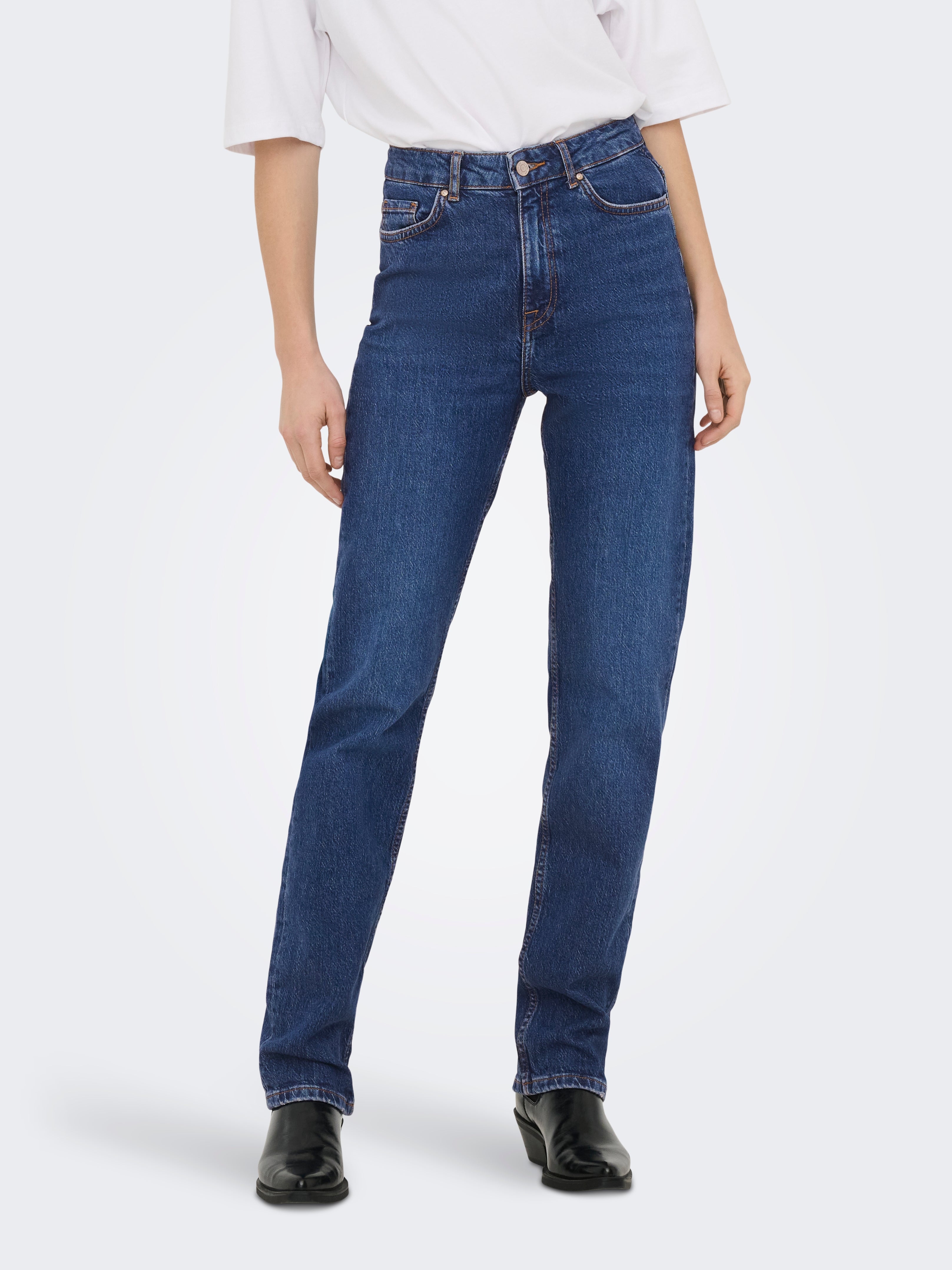 Jdypetra Hohe Taille Straight Fit Jeans