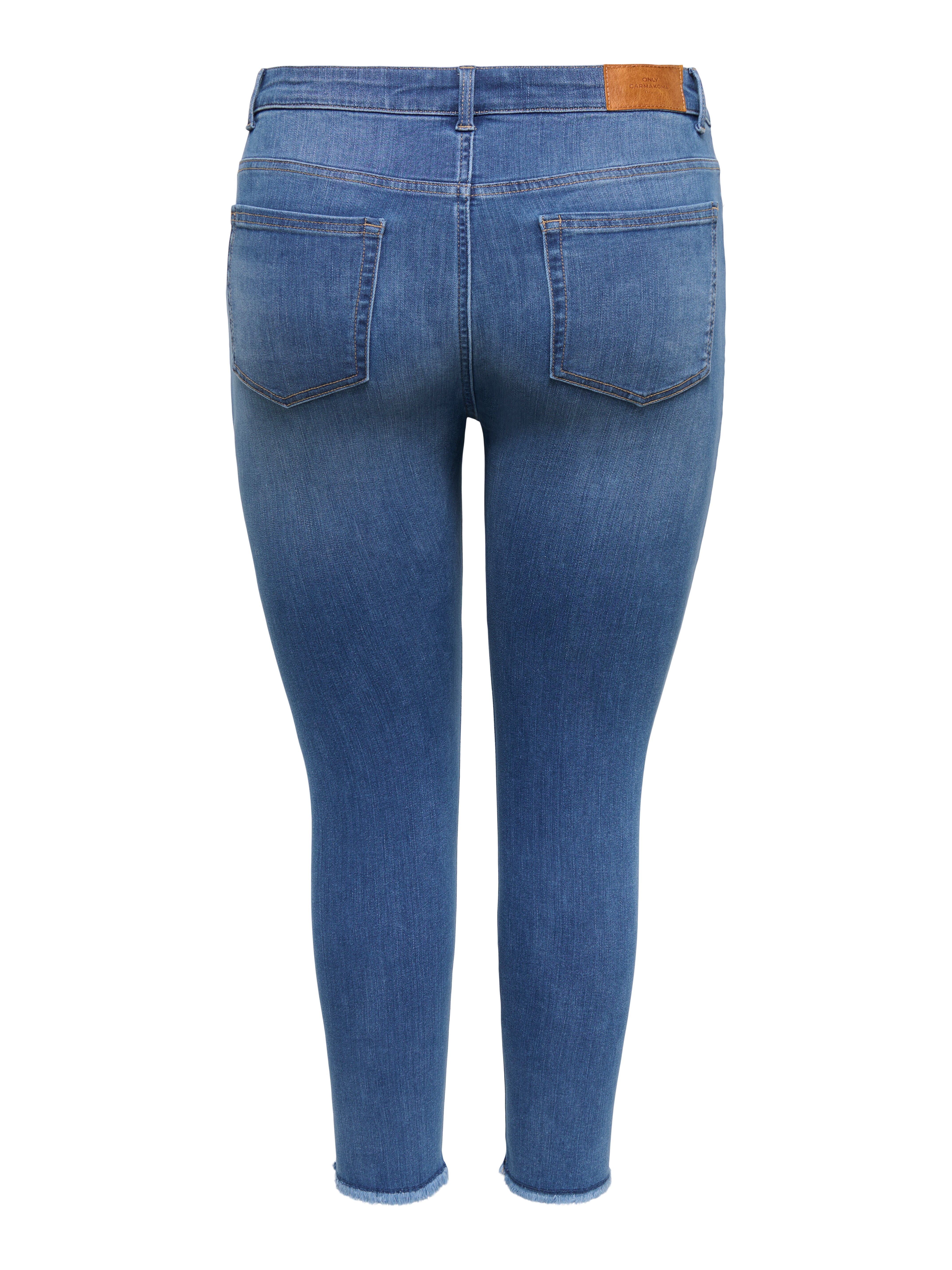Thumbnail - Carlace Mittlere Taille Skinny Fit Knöchellang Jeans