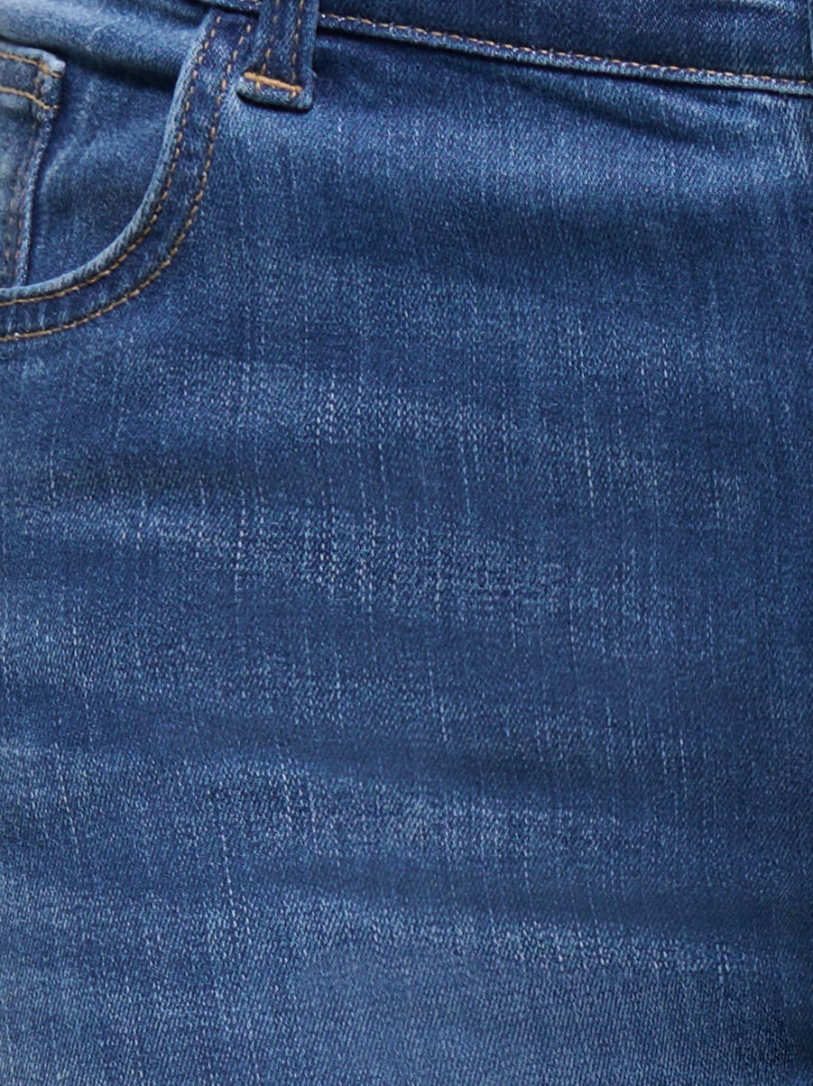 Thumbnail - Carlace Mittlere Taille Skinny Fit Knöchellang Jeans