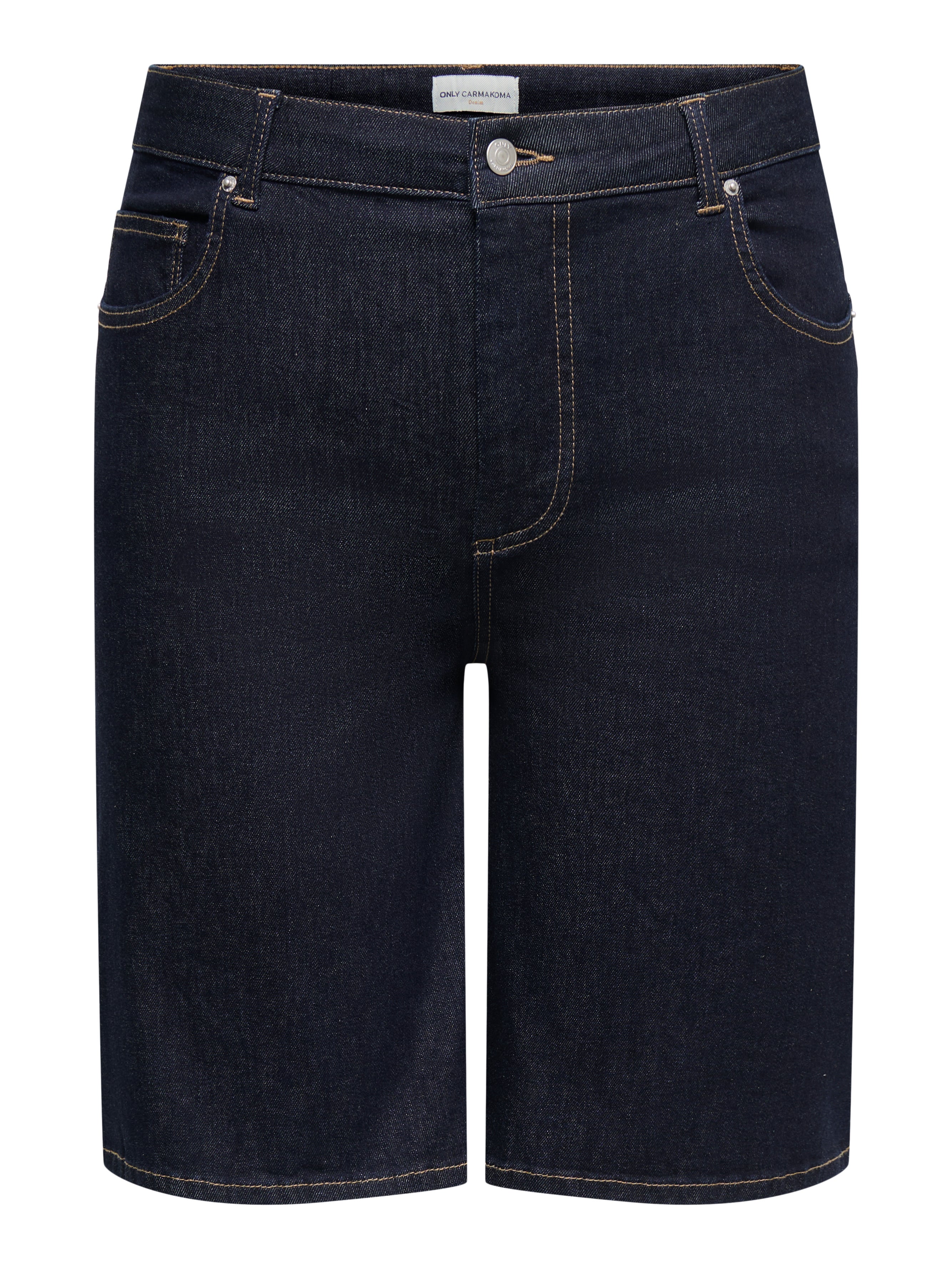 Thumbnail - Carwilly Hohe Taille Weiter Beinschnitt Jeans-shorts