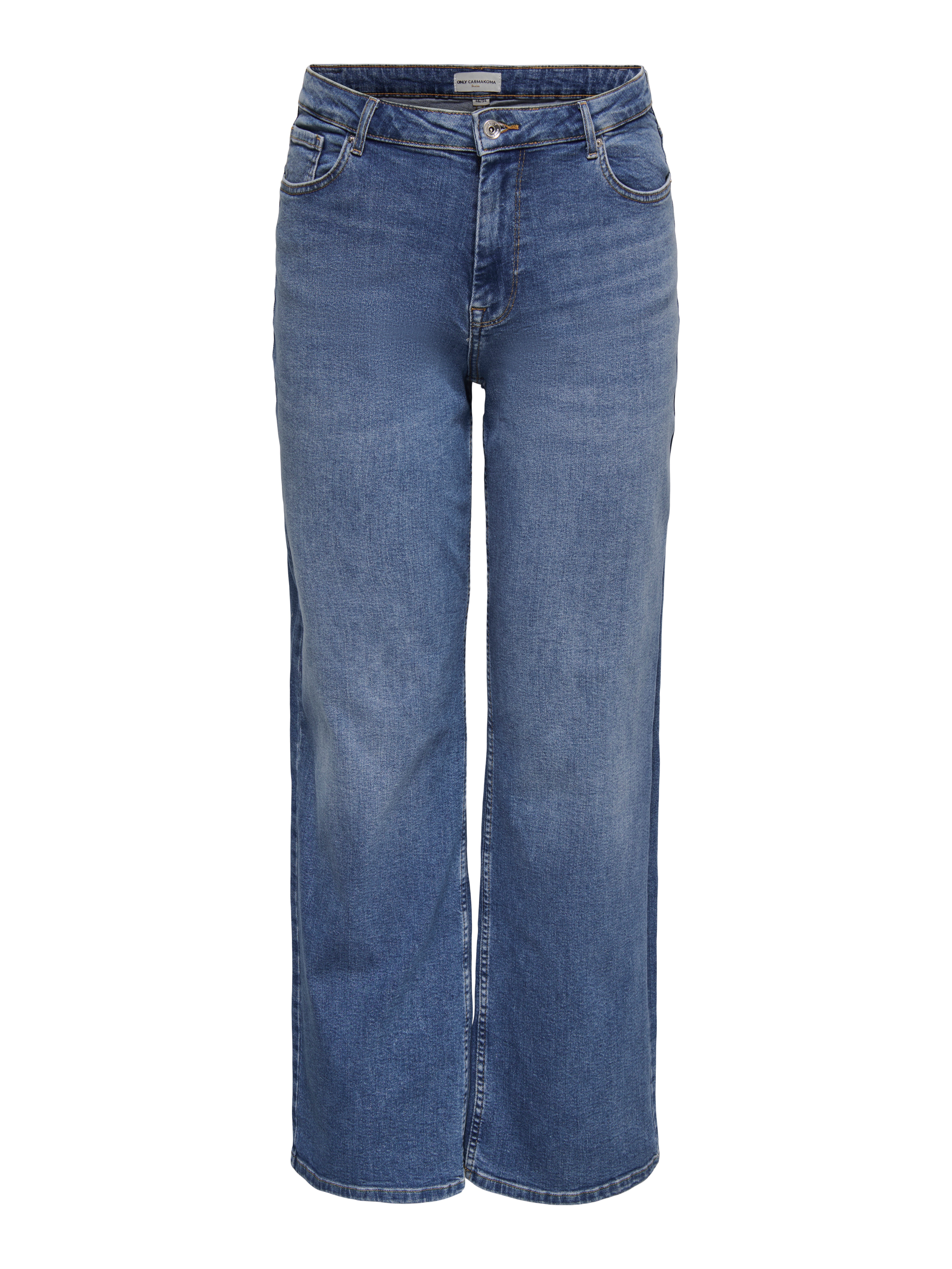 Thumbnail - Carjulles Mittlere Taille Weiter Beinschnitt Jeans