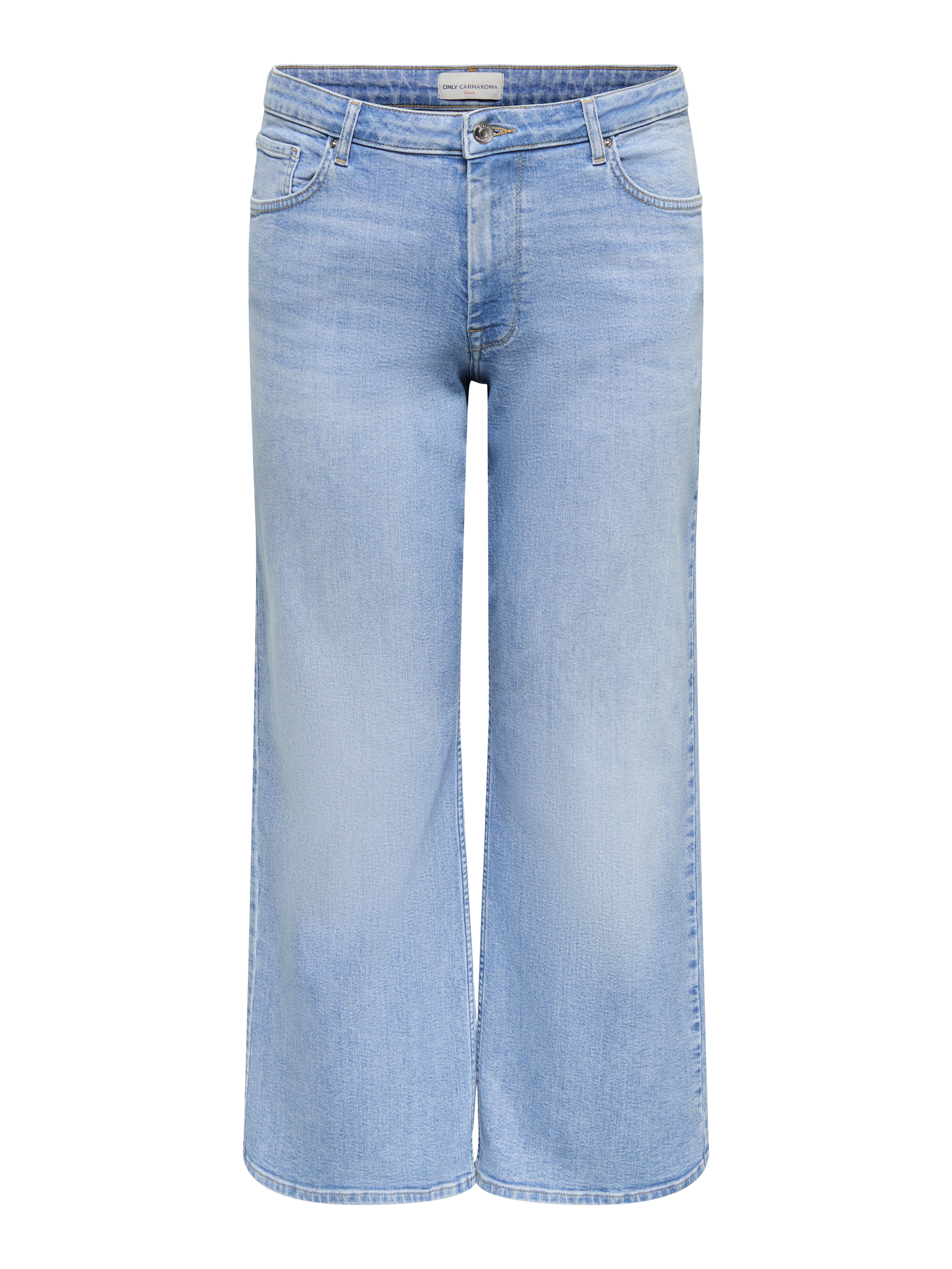 Carjulles Mittlere Taille Weiter Beinschnitt Jeans