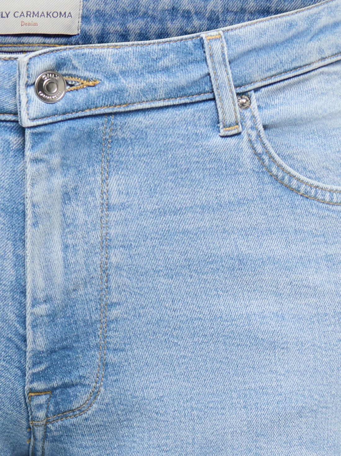 Thumbnail - Carjulles Mittlere Taille Weiter Beinschnitt Jeans