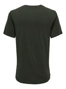 ONLY & SONS Long line fit O-hals T-shirts -Rosin - 22002973