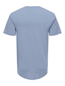 ONLY & SONS Lang geschnitten Rundhals T-Shirt -Eventide - 22002973