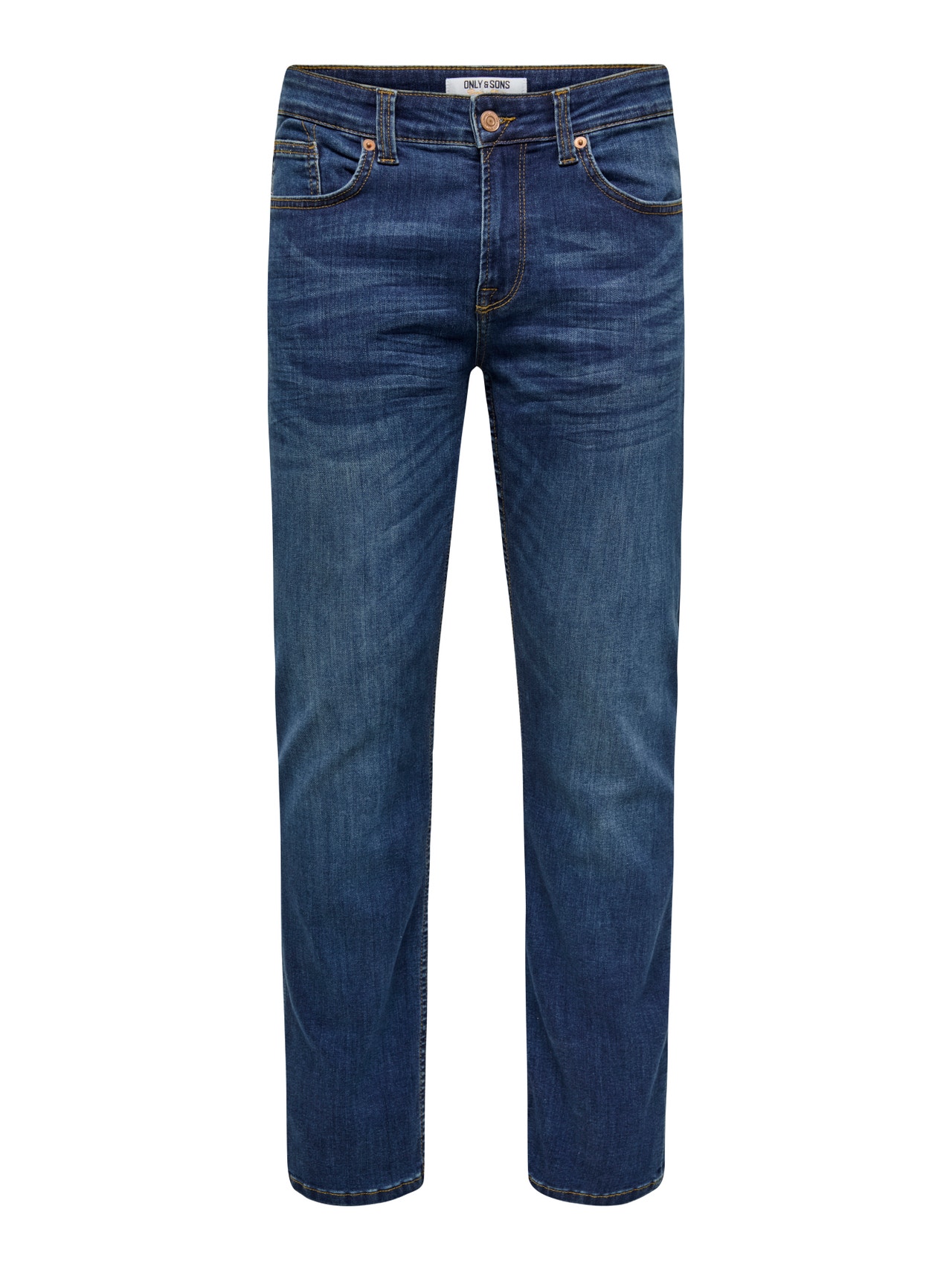 ONLY & SONS Tavapärane lõige Keskmine vöökoht Teksad -Medium Blue Denim - 22005076