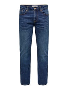 ONLY & SONS Tavapärane lõige Keskmine vöökoht Teksad -Medium Blue Denim - 22005076
