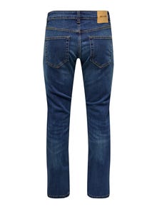 ONLY & SONS Regular Fit Mid waist Jeans -Medium Blue Denim - 22005076
