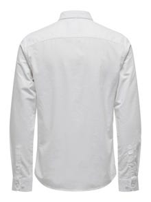 ONLY & SONS Camisas Corte slim Cuello abotonado -White - 22006479