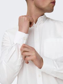 ONLY & SONS Camisas Corte slim Cuello abotonado -White - 22006479