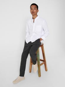 ONLY & SONS Slim Fit Button down-krage Skjorta -White - 22006479