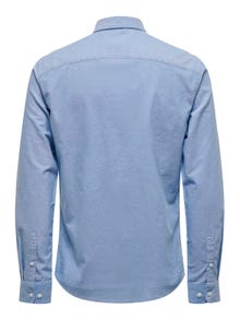 ONLY & SONS Chemises Slim Fit Col boutonné -Cashmere Blue - 22006479