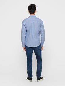 ONLY & SONS Slim fit Button down-kraag Overhemd -Cashmere Blue - 22006479