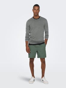 ONLY & SONS Crew neck knitted pullover -Castor Gray - 22006806