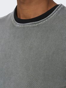 ONLY & SONS Regular Fit Crew neck Genser -Castor Gray - 22006806