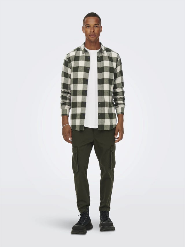 ONLY & SONS Slim fit checked shirt - 22007112