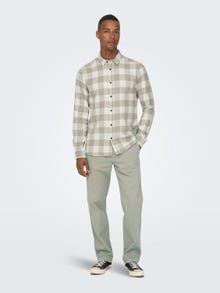 ONLY & SONS Slim Fit Skjortkrage Skjorta -Antique White - 22007112