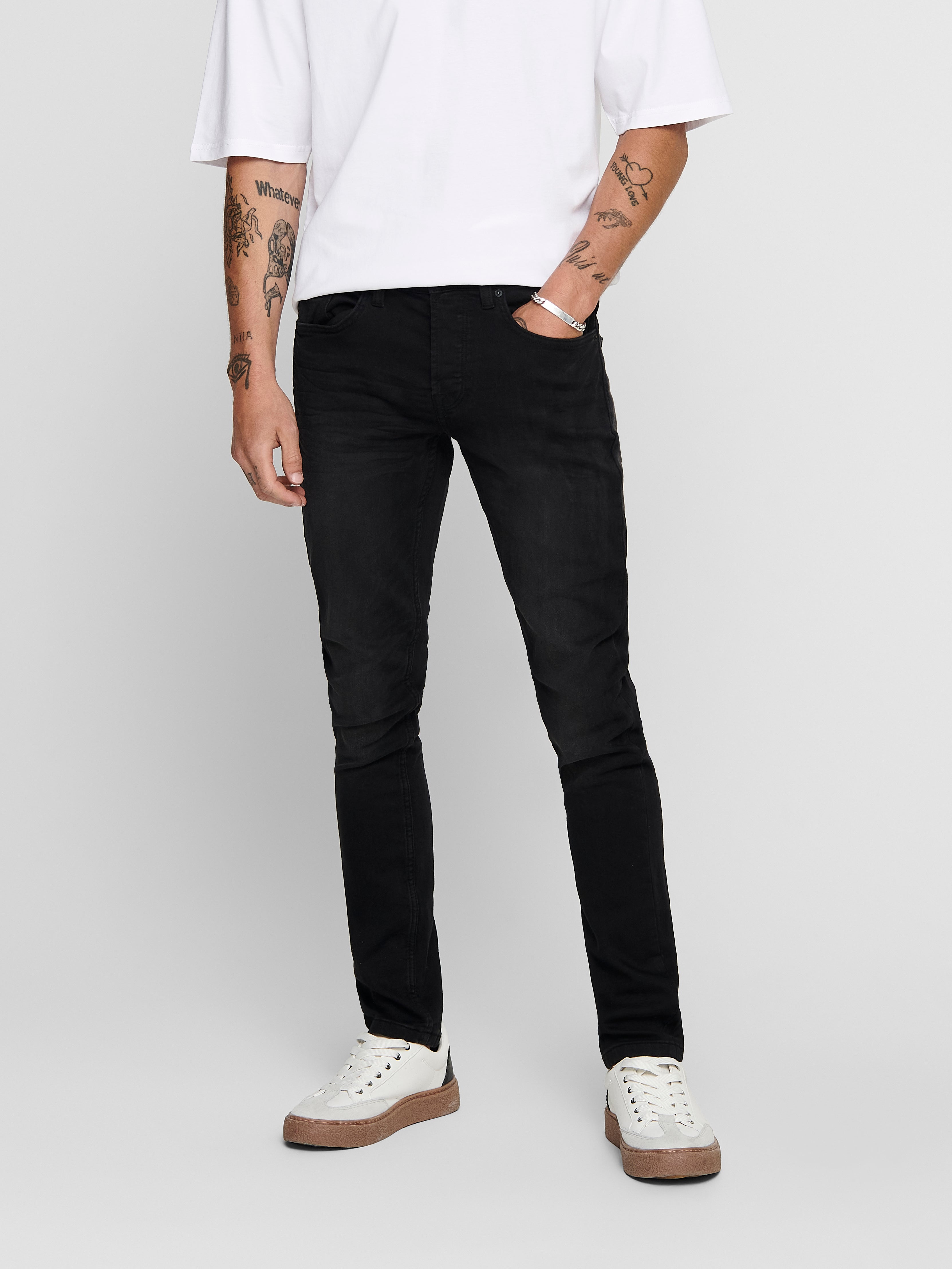 Thumbnail - Onsloom Mid Rise Slim Fit Jeans