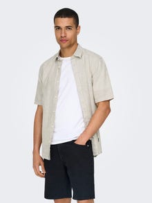 ONLY & SONS Slim fit Overhemd kraag Overhemd -Chinchilla - 22009885