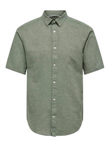 ONLY & SONS Slim Fit Shirt collar Shirt -Swamp - 22009885