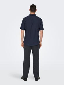 ONLY & SONS Slim Fit Shirt collar Shirt -Night Sky - 22009885