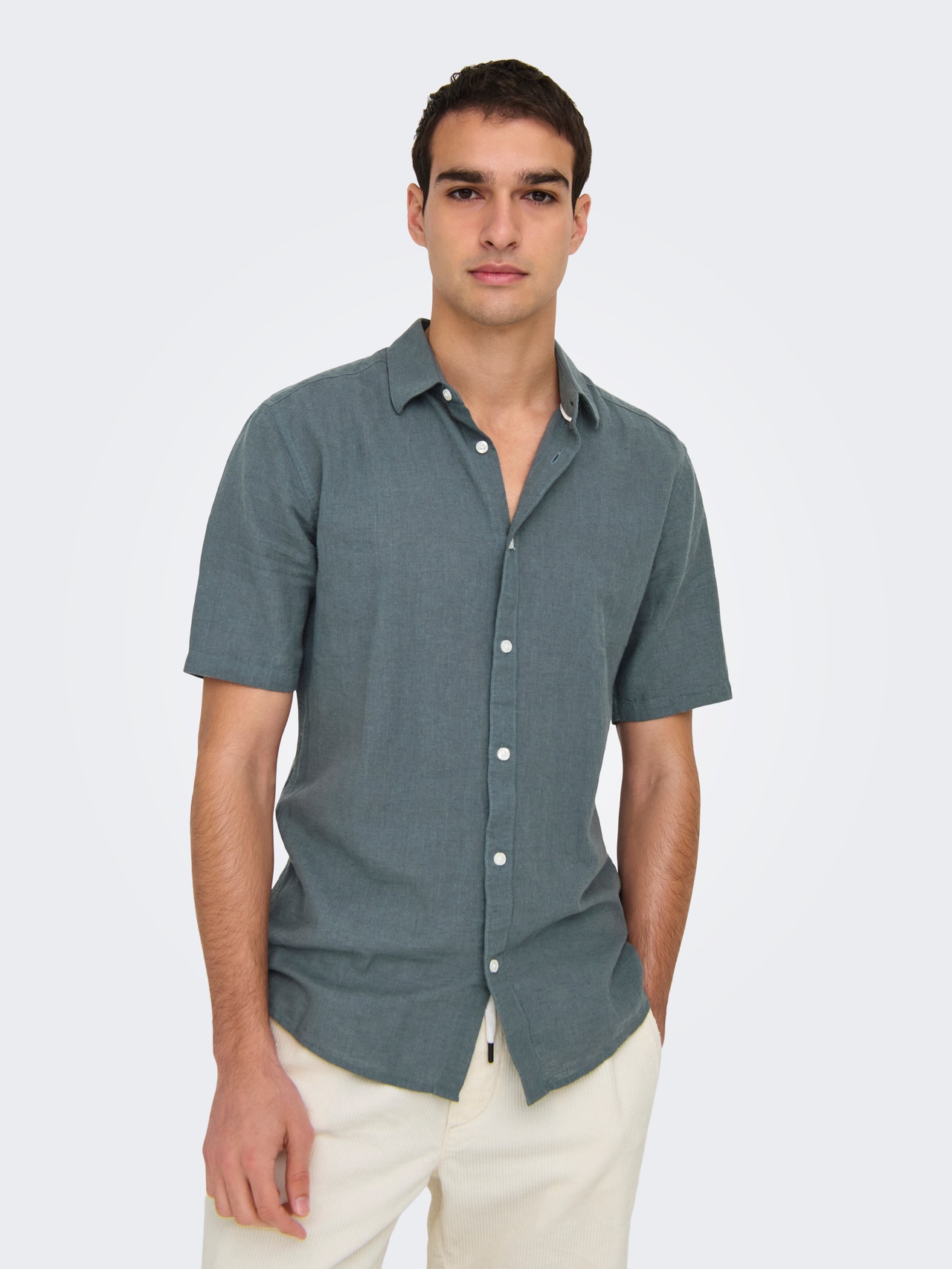 ONLY & SONS Kitsas lõige Särgikrae Särk -Stormy Weather - 22009885