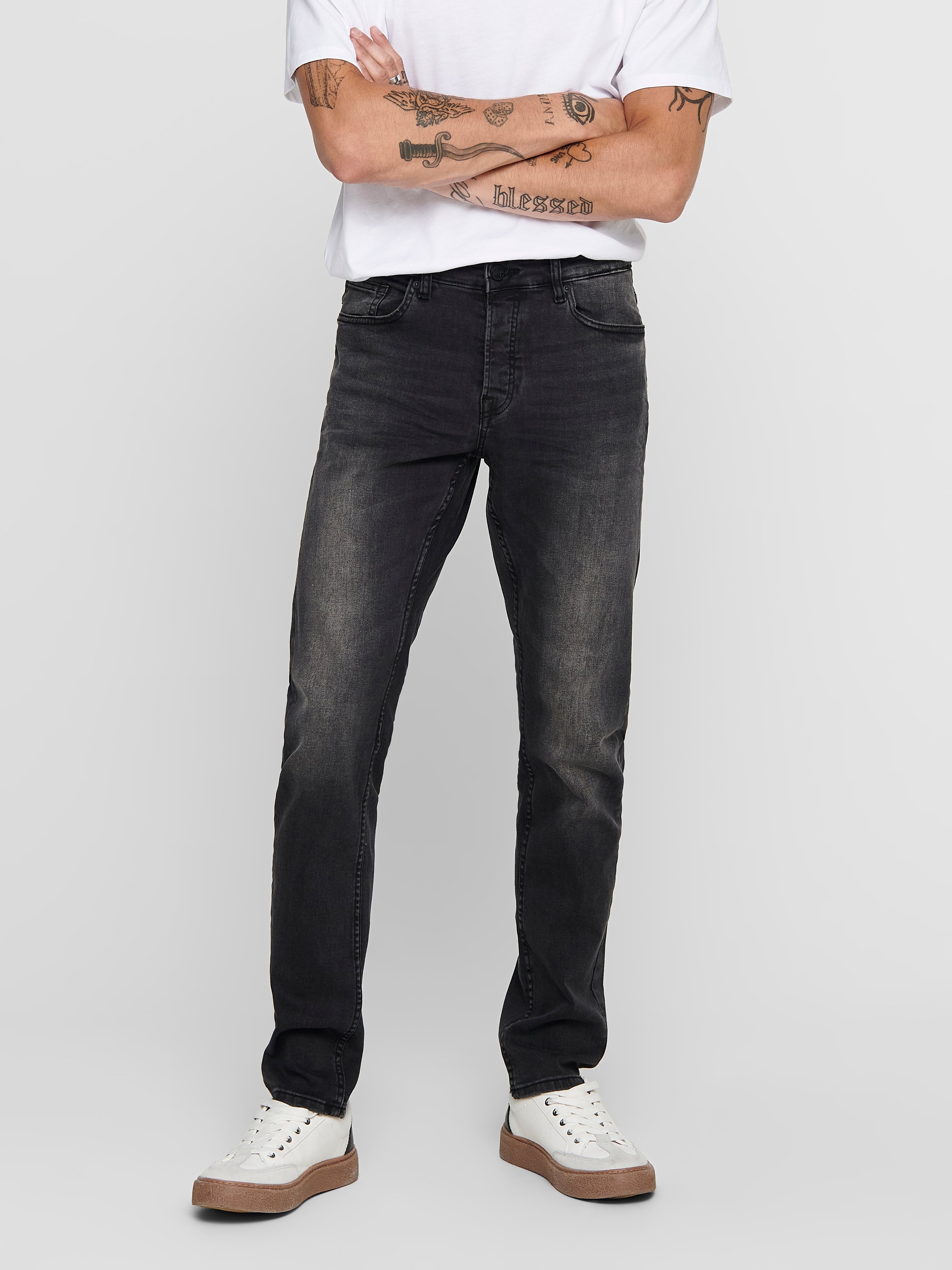 Thumbnail - Onsloom Mid Rise Slim Fit Jeans