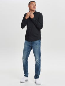 ONLY & SONS ONSPOPLIN Koszula z baskinką -Black - 22010862