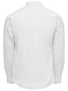 ONLY & SONS Chemises Slim Fit Col chemise -White - 22010862