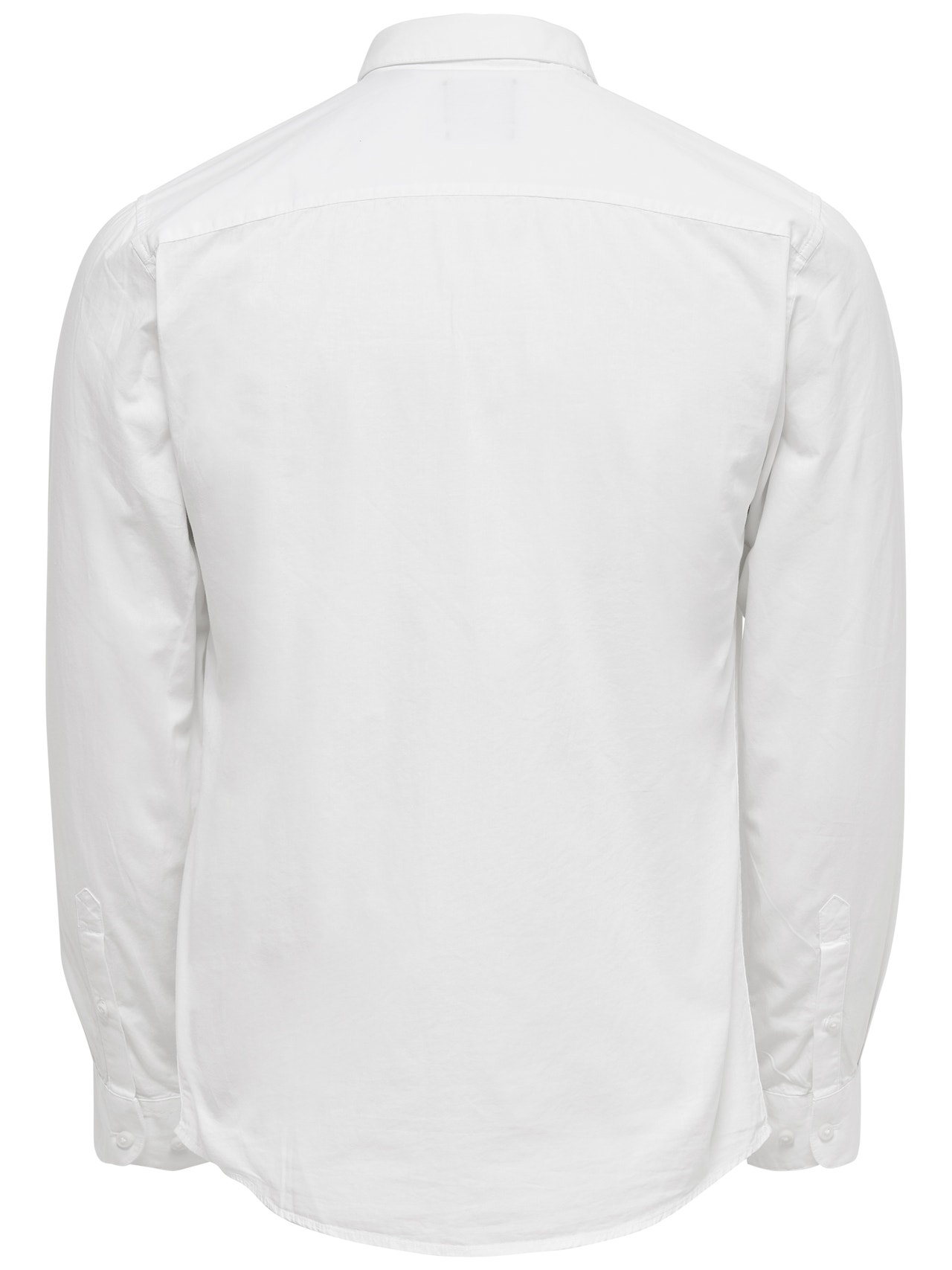 ONLY & SONS Krój slim Kołnierz koszulowy Koszula -White - 22010862