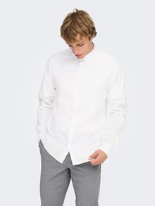 ONLY & SONS Kitsas lõige Särgikrae Särk -White - 22010862