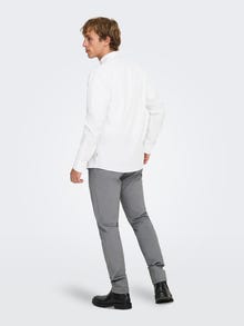 ONLY & SONS Kitsas lõige Särgikrae Särk -White - 22010862