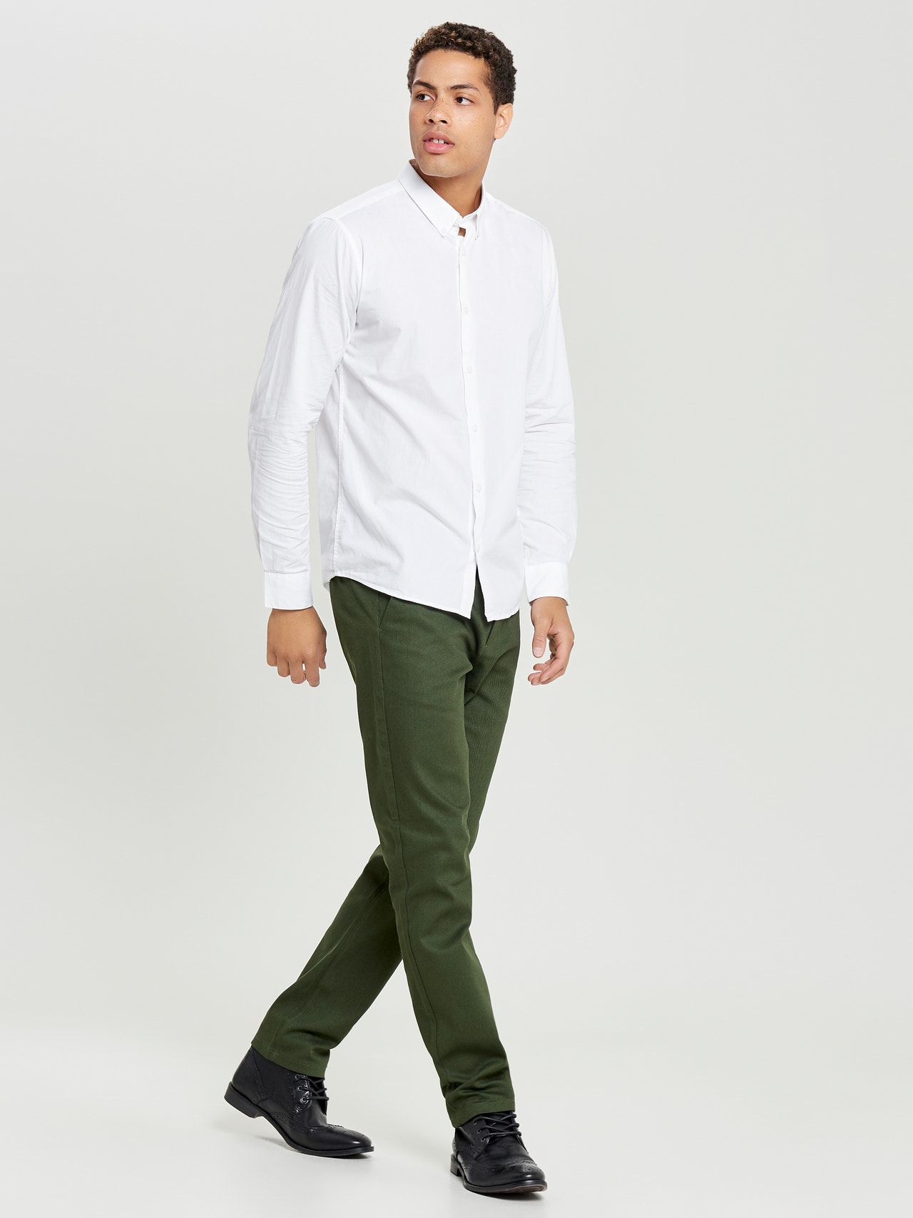 ONLY & SONS Slim Fit Hemdkragen Hemd -White - 22010862