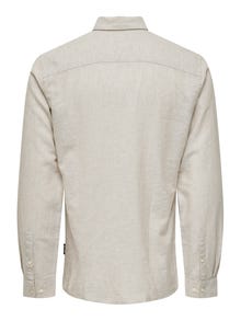ONLY & SONS Slim fit Overhemd kraag Overhemd -Chinchilla - 22012321