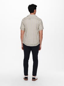 ONLY & SONS Chemises Regular Fit Col resort -Chinchilla - 22013267