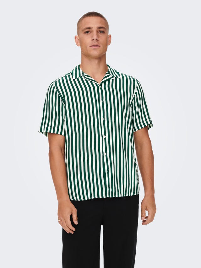 S.Oliver Camicia Uomo A Maniche Corte – Casual, Cotone Leggero, Perfetta Per L'Estate E Il Tempo Libero