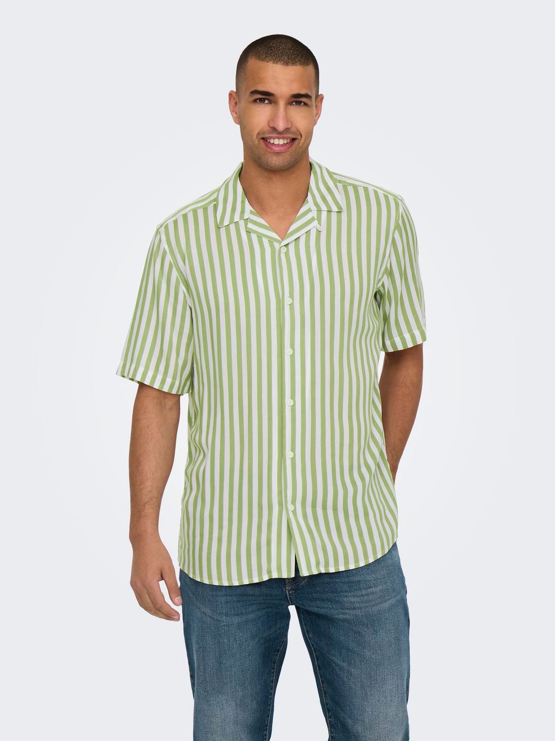 ONLY & SONS Chemises Regular Fit Col resort -Swamp - 22013267