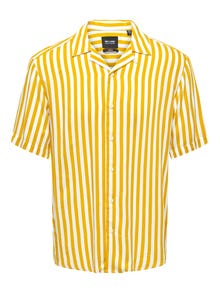 ONLY & SONS Short sleeved striped shirt -Mango Mojito - 22013267